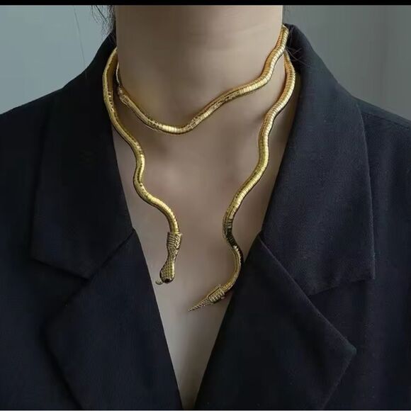 Silver Serpenti Snake Necklace-Bracelet Multifunctional - Picture 5 of 14